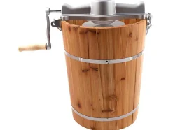 Sorveteira Elétrica Givreto Em Madeira 5,5 L