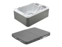 Spa De 3 Lugares Branco Perola Com Cobertura, 35 Jatos, C210 X L158 X A73 Cm, Sistema Balboa - Maupiti Iii