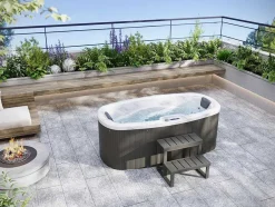 Spa De 2 Lugares Branco Perola Com Cobertura, 14 Jatos, C210 X L110 X A74 Cm, Sistema Balboa - Samoa Iv