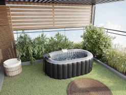 Spa Insuflável Oval B-Lucky 2 Péssoas - C190 X L120 X A65 Cm - 90 Saidas De Ar - Preto