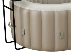 Spa Insuflável Oval 2 Lugares C190 X L120 X A65 Cm, 90 Jatos De Ar, Taupe E Bege - B-Lucky
