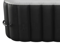 Spa Insuflável Quadrado 4 Péssoas - C154 X L154 X A65 Cm - 120 Saidas De Ar - Preto E Cinza - B-Cosy