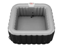 Spa Insuflável Quadrado 4 Péssoas - C154 X L154 X A65 Cm - 120 Saidas De Ar - Preto E Cinza - B-Cosy