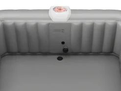 Spa Insuflável Quadrado 6 Péssoas - C185 X L185 X A65 Cm - 140 Saidas De Ar - Preto E Cinza - B-Cosy
