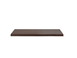 Suporte Suspenso Em Teca Escura Com Esquadros De Fixacao Pretos De 120 X 50 Cm - Sukawati