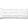Taie D'Oreiller 100% Coton 1 Piece Blanc A Rayures Vertes 45X125