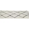 Tapete As Riscas 100% La - 160X230 Cm Bege E Preto Marcus