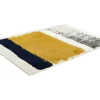 Tapete Camden - Poliester - 120 X 170 Cm - Mostarda, Azul-Marinho, Cinza