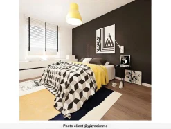 Tapete Camden - Poliester - 120 X 170 Cm - Mostarda, Azul-Marinho, Cinza