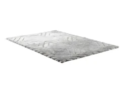 Tapete Com Pelo Efeito 3D Maze - Poliester - Cinza -160*230Cm