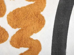 Tapete Com Relevos Em Algodao Estampado De 120 X 170 Cm Multicolor - Palmas