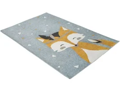 Tapete De Criança Com Padrao Raposa 100 X 150 Cm Multicolor - Junio