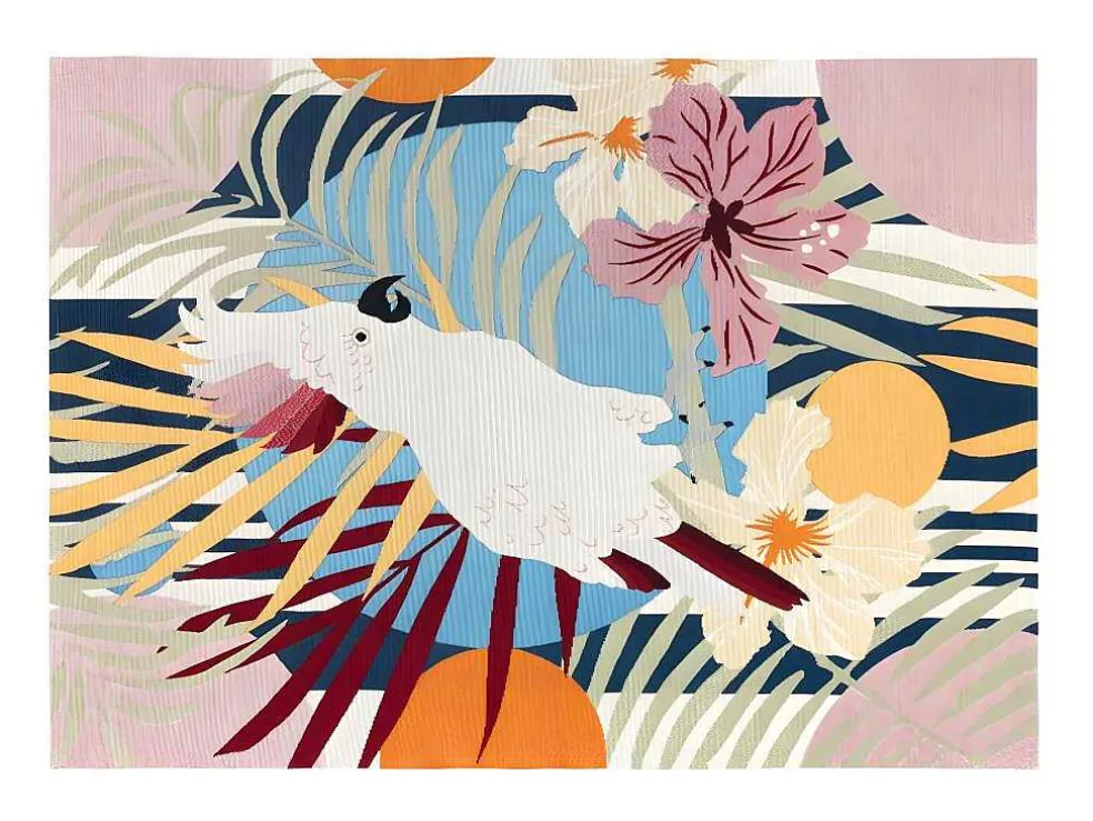 Tapete De Interior Ou De Exterior Etnico De 150 X 200 Cm Multicolor - Perroco