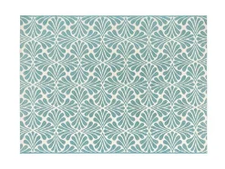 Tapete De Interior Ou De Exterior 150 X 200 Cm Azul-Claro - Coquilla