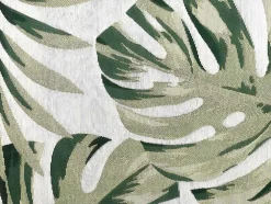Tapete De Interior Ou Exterior Etnico Motivos Folhas De 200 X 290 Cm Cor Verde - Palmo