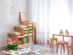 Tapete De Vinil Para Criança De 120 X 180 Cm Multicolor - Camini