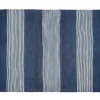 Tapete Em Juta Tecida A Mão De 160 X 230 Cm Cor Azul-Marinho E Branco - Kochi