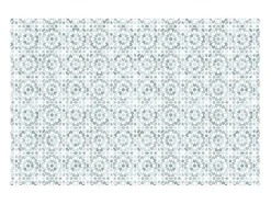 Tapete Em Vinil Efeito Azulejo 120X180 Cm Azul E Branco - Princy