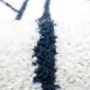Tapete Felpudo Berbere Assimetrico 160 X 230 Cm Branco E Preto - Bardio