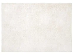 Tapete Felpudo De Pelos Compridos 200 X 300 Cm Branco - Milinio