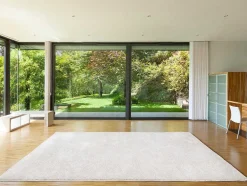 Tapete Felpudo De Pelos Compridos 200 X 300 Cm Branco - Milinio