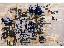 Tapete Geometrico 100% La Tufada A Mão De 160 X 230 Cm Multicolor - Irving