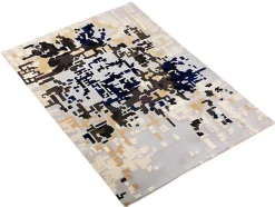 Tapete Geometrico 100% La Tufada A Mão De 160 X 230 Cm Multicolor - Irving