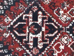 Tapete Oriental De 160 X 230 Cm Vermelho E Preto - Sylhet