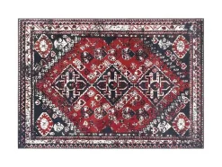 Tapete Oriental De 160 X 230 Cm Vermelho E Preto - Sylhet