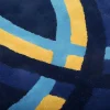 Tapete Oval Em La Tufada A Mão De 150 X 230 Cm Cor Azul-Marinho - Komiza