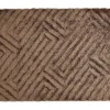 Tapete Shaggy De Pelo Comprido Com Relevo 160X230 Cm Castanho - Maze