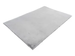 Tapete Shaggy De Pelos Compridos Efeito Pele 160X230 Cm Cinza - Bunny