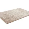 Tapete Shaggy Dolce Taupe Reflexo Bege - Poliester - 120*170 Cm