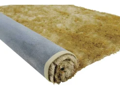 Tapete Shaggy Glitter - Dourado - 160*230 Cm