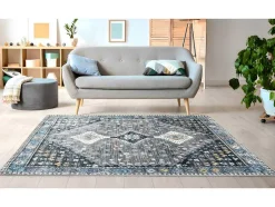 Tapete Vintage Oriental 160 X 230 Cm Cinza - Clossy