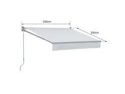 Tecido Para Toldo Saule 2,5 2M - Tecido Cinzento