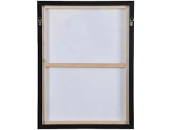 Tela Impressa Emoldurada De 60 X 80 Cm Com Moldura Em Madeira Multicolor - Lady
