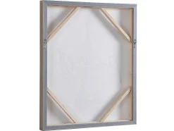 Tela Impressa Paris Com Efeito Joias De L. 54 X A. 64 Cm Com Moldura Em Pinho - Lutece