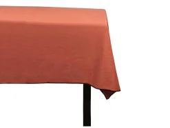 Toalha Em Algodao E Linha Com Borda Preta 170 X 250 Cm Terracota - Borina