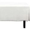 Toalha Em Algodao E Linha Com Borda Preta 170 X 300 Cm Branco Quebrado - Borina