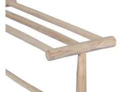 Toalheiro Com Pés Em Madeira De Teca Macica C. 80 Cm X L. 29 Cm X A. 75 Cm - Fodna