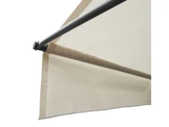 Toldo De Varanda Chene 2 1,2M - Tecido Bege E Moldura Cinzenta