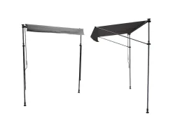 Toldo De Varanda Chene 3 1,2M - Tecido Antracite E Moldura Cinzenta