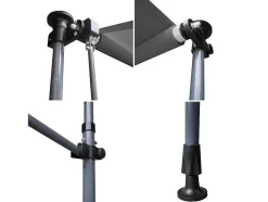 Toldo De Varanda Chene 3 1,2M - Tecido Antracite E Moldura Cinzenta