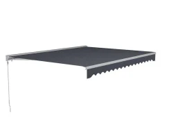 Toldo Retratil Motorizado Com Semicaixa 4 X 3 M Antracite - Cofana