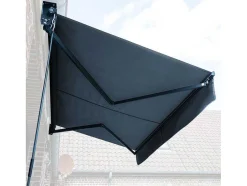 Toldo Saule 3,5 3M - Tecido Antracite E Estrutura Cinzenta