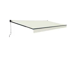 Toldo Saule 3,95 3M - Tecido Bege E Estrutura Cinzenta