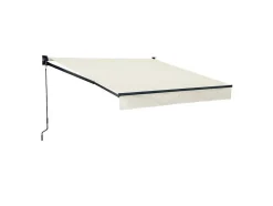 Toldo Saule 2,95 2,5M - Tecido Bege E Estrutura Cinzenta