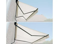 Toldo Saule 3,5 3M - Tecido Bege E Estrutura Cinzenta