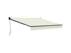 Toldo Saule 3,5 3M - Tecido Bege E Estrutura Cinzenta
